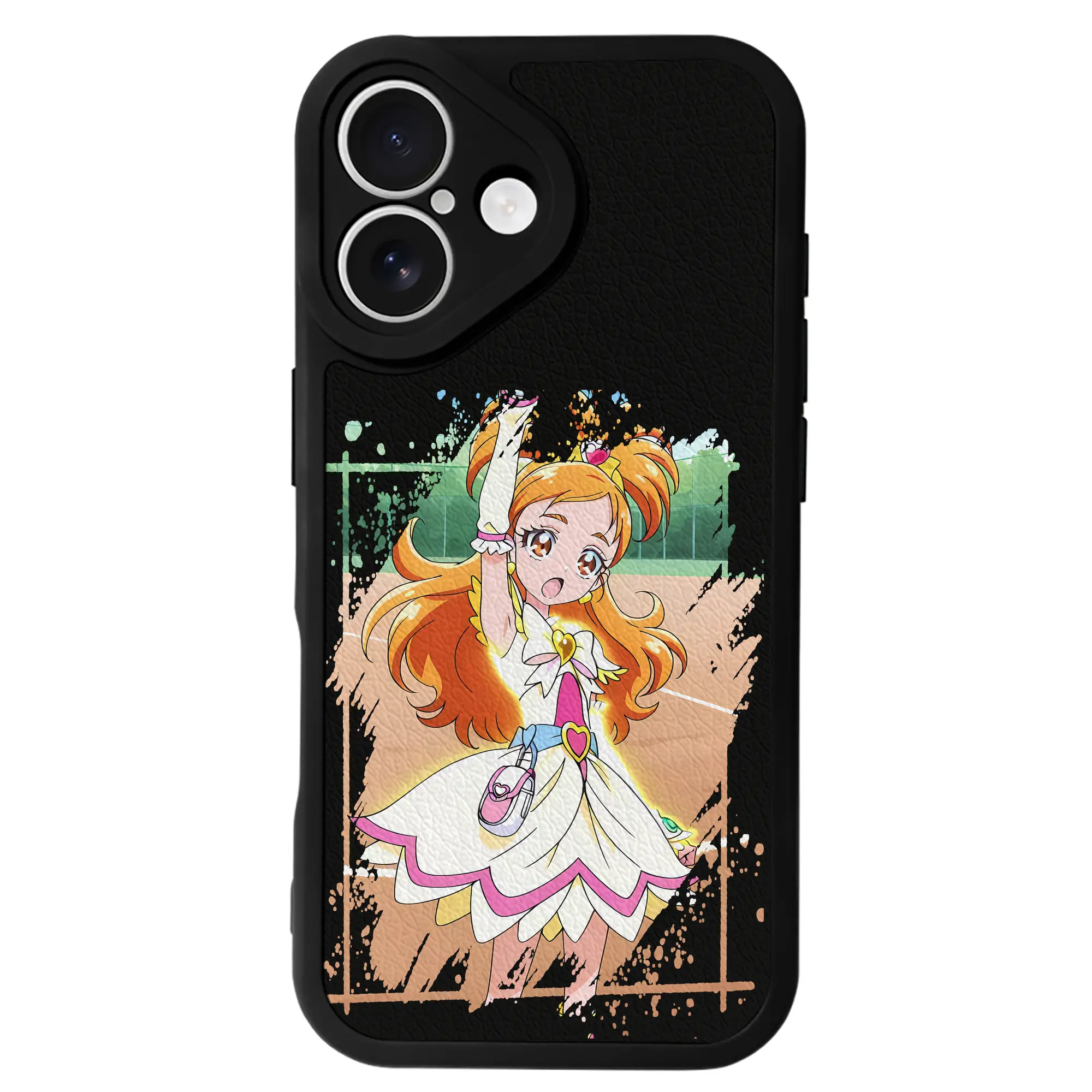 プリキュア グッズ,美墨なぎさ - IPhone 16シリーズ対応 ・ シリコンスマホケース ・ レザー調 ・ 高精度フィット ・ 耐衝撃 ・ ワイヤレス充電対応 ・ 精密カット